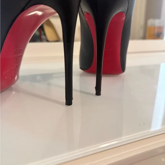 Christian Louboutin Pigalle Follies 100 black nappa leather EU 38.5 - Picture 9 of 11